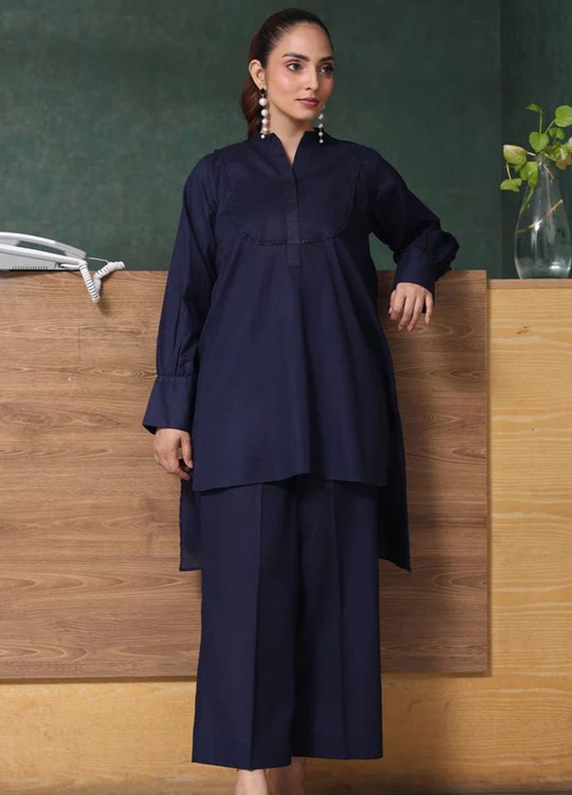 Tessa Pret Embroidered Lawn 2 Piece Suit Deep sea