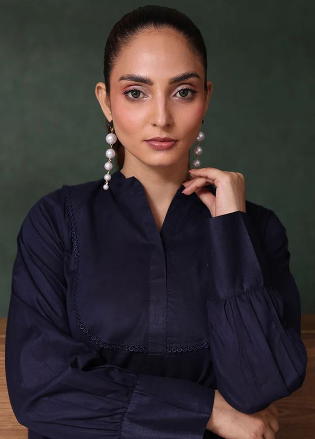 Tessa Pret Embroidered Lawn 2 Piece Suit Deep sea