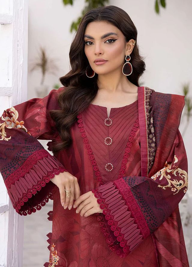 Tessa Printed Lawn Suits Unstitched 3 Piece Classic Charm - Summer Collection