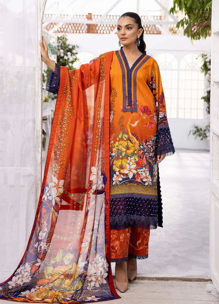 Tessa Printed Lawn Suits Unstitched 3 Piece Gracefull Glow - Summer Collection
