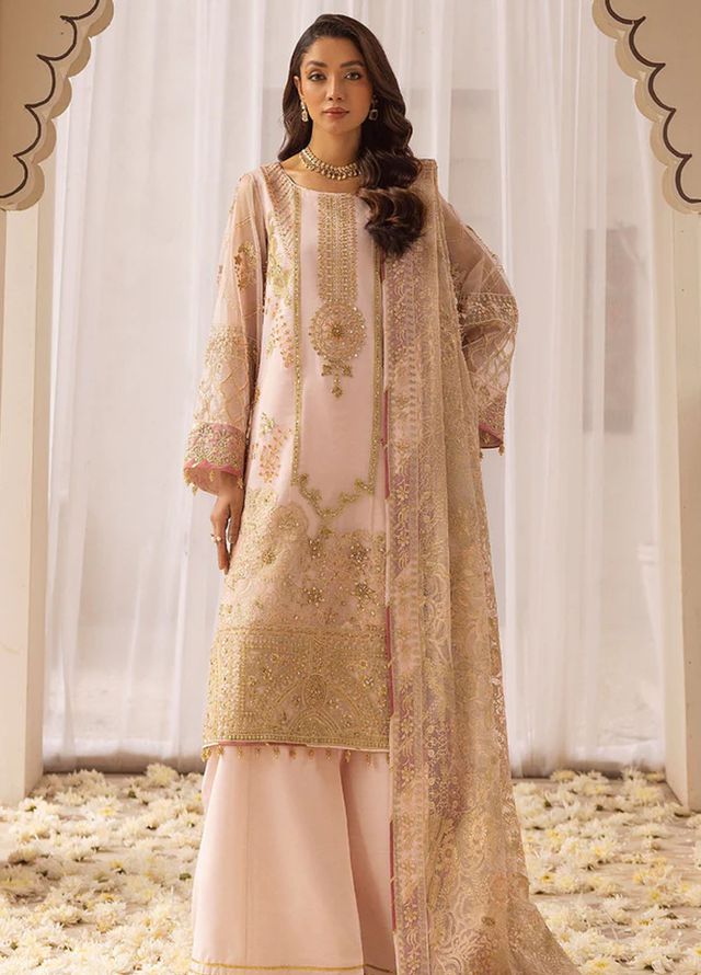 Tessa Studio Embroidered Net Suits Unstitched 4 Piece Dur e Fishan - Formals Collection
