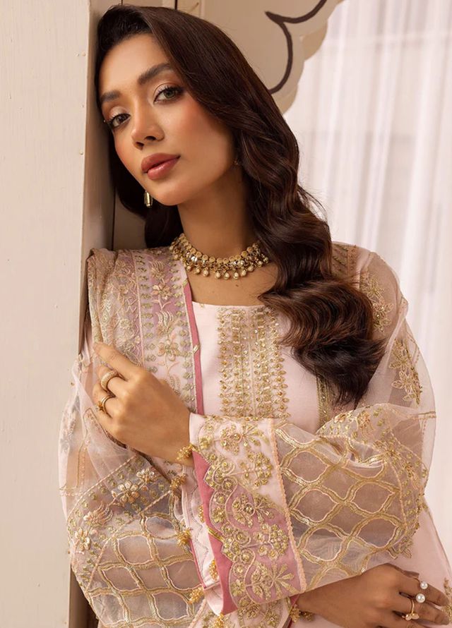 Tessa Studio Embroidered Net Suits Unstitched 4 Piece Dur e Fishan - Formals Collection