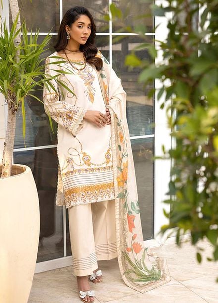 Tessa Studio Pret Embroidered Lawn 3 Piece Suit Ethereal Sand