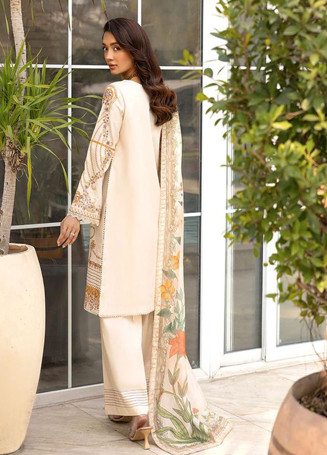 Tessa Studio Pret Embroidered Lawn 3 Piece Suit Ethereal Sand