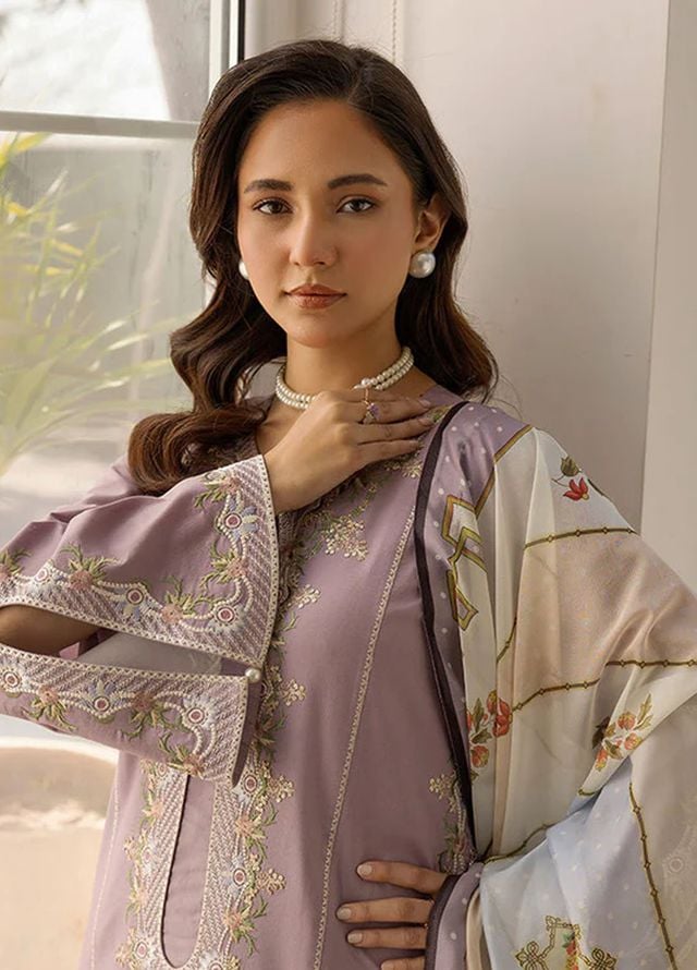 Tessa Studio Pret Embroidered Lawn 3 Piece Suit Lavender Mist