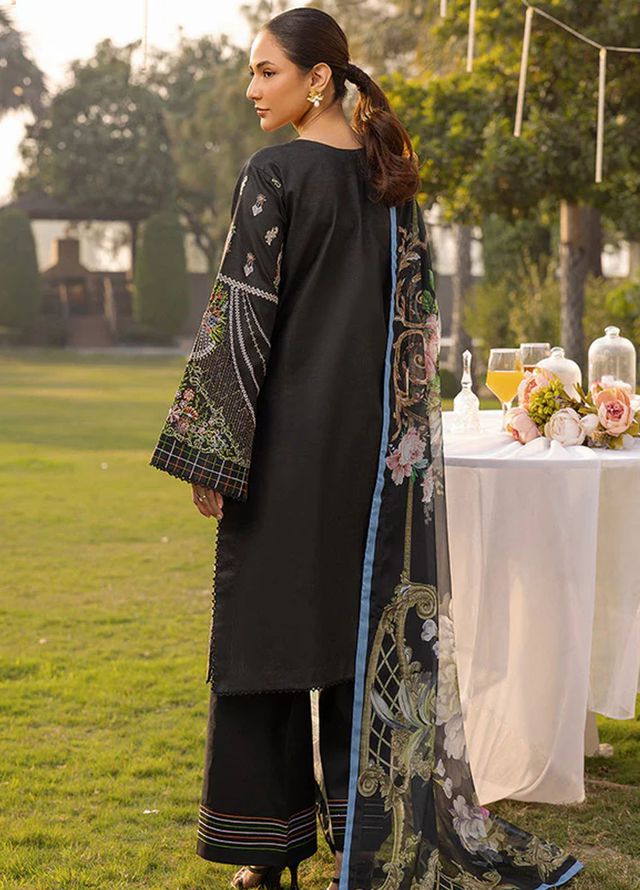 Tessa Studio Pret Embroidered Lawn 3 Piece Suit Noir Enchantment