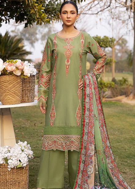 Tessa Studio Pret Embroidered Lawn 3 Piece Suit Verdant Grace