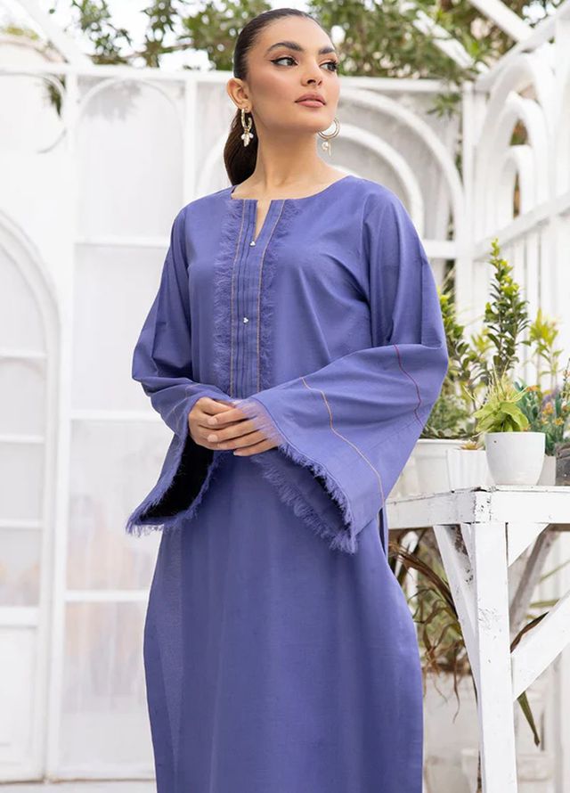 Tessa Pret Solid Lawn 2 Piece Suit Royal Regin