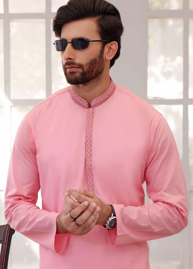 The Great Master (TGM) Cotton Formal Kurta Pajama for Men -  TGM22MFS Rose Opal