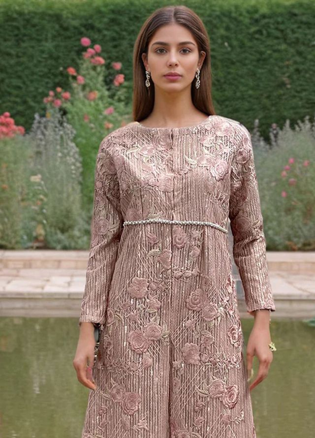Thread and Motifs Pret Embroidered Net 2 Piece 9606