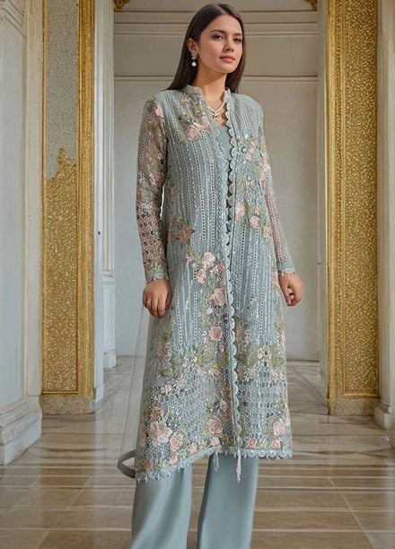 Thread and Motifs Pret Embroidered Organza 3 Piece 9610