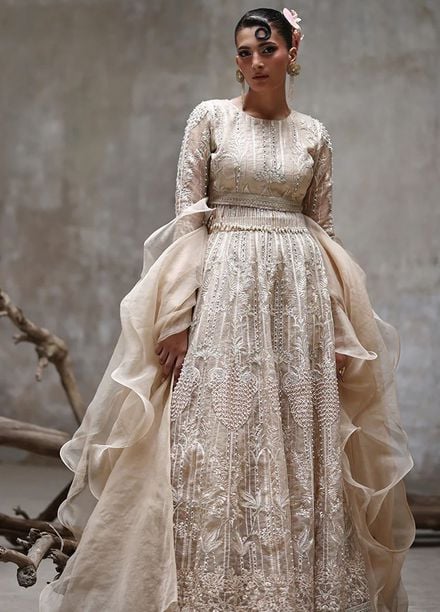 Thread and Motifs Pret Embroidered Organza 3 Piece 9640.1