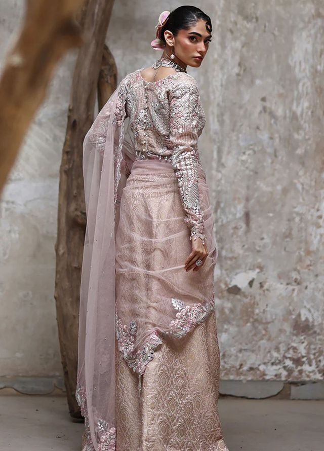 Thread and Motifs Pret Embroidered Organza 3 piece Suit 9124.4