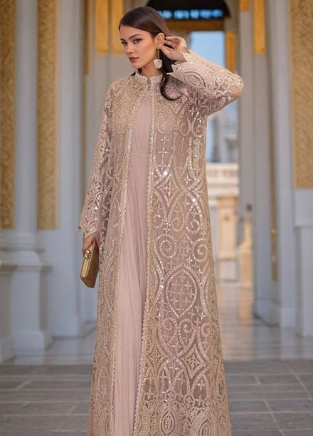 Thread and Motifs Pret Embroidered Organza 3 piece Suit 9515