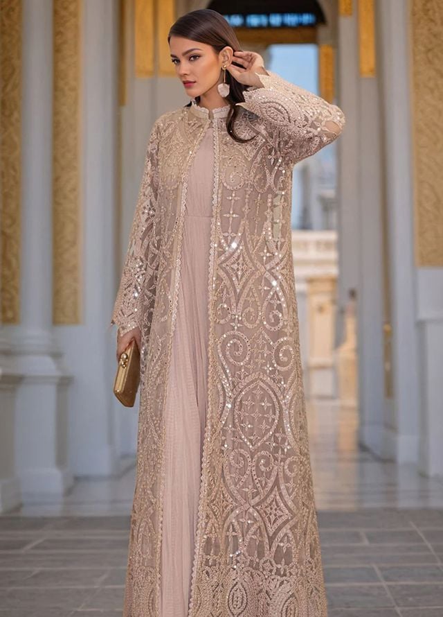 Thread and Motifs Pret Embroidered Organza 3 piece Suit 9515