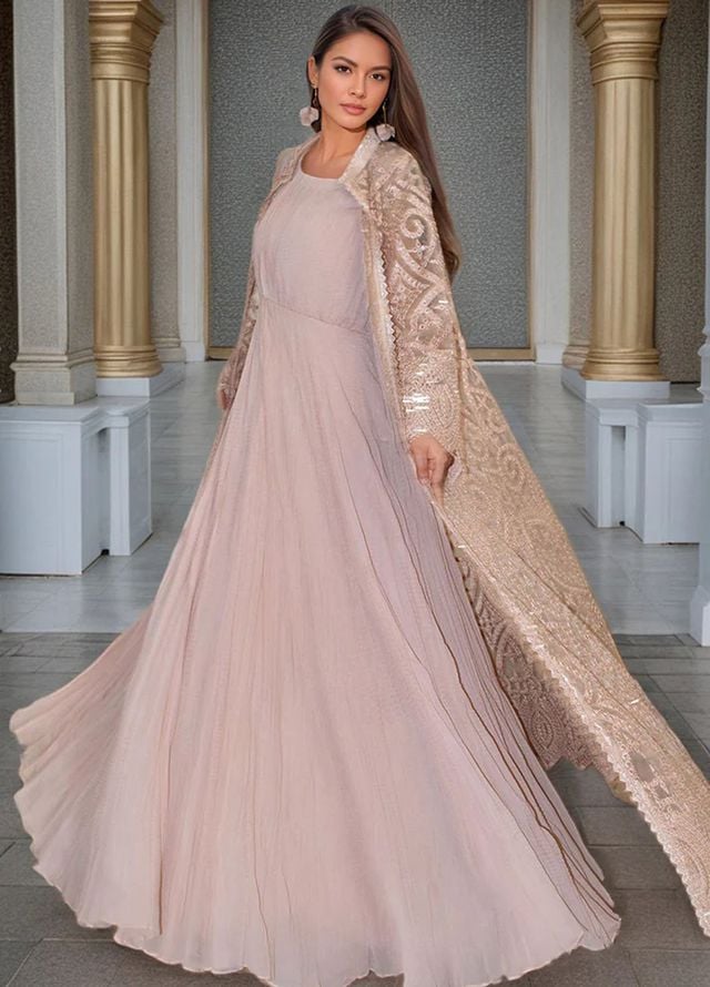 Thread and Motifs Pret Embroidered Organza 3 piece Suit 9515