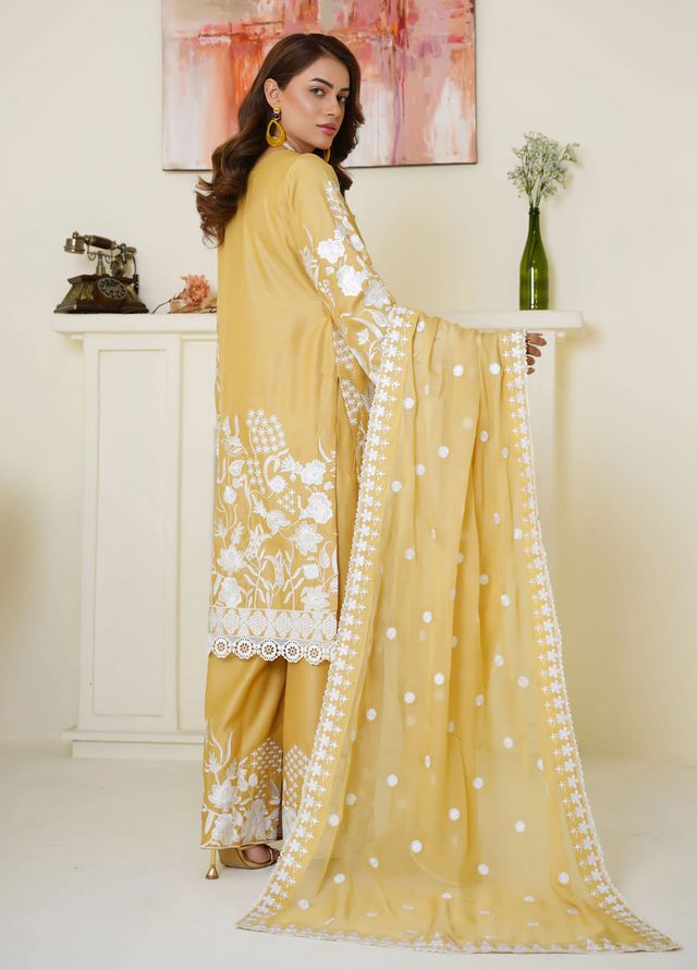 Thread And Weaves Pret Embroidered Viscose 3 Piece Suit RTWV25102S