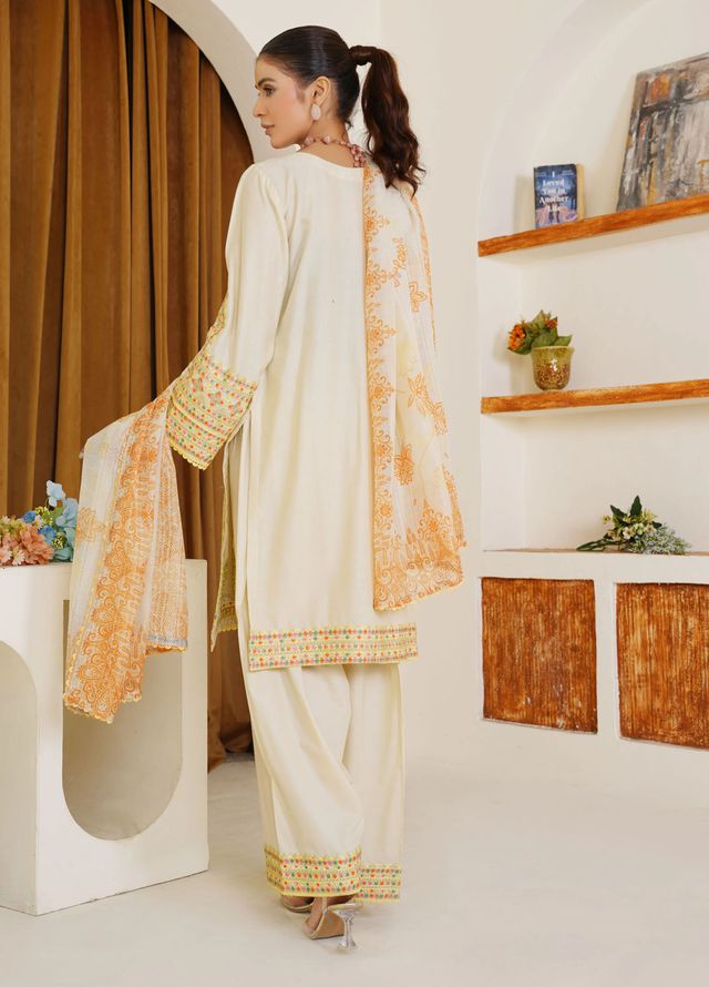 Threads And Weaves Pret Embroidered Lawn 3 Piece Suit RTWL25206