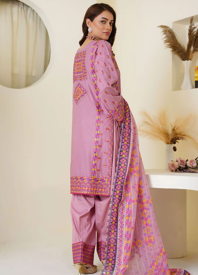 Threads And Weaves Pret Embroidered Viscose 3 Piece Suit RTWV25103