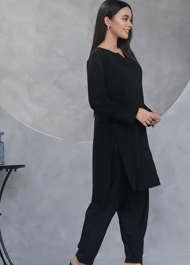 TNG Pret Plain Blended Cotton 2 Piece Suit Rooja