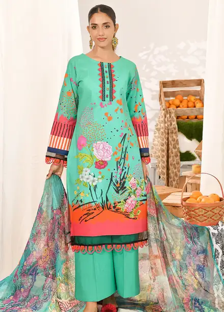 Tropicana By Fiona Printed Lawn Suit Unstitched 2 Piece FO24T Parade - Summer Collection