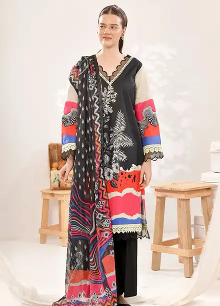 Tropicana By Fiona Printed Lawn Suit Unstitched 2 Piece FO24T Sera Phina - Summer Collection