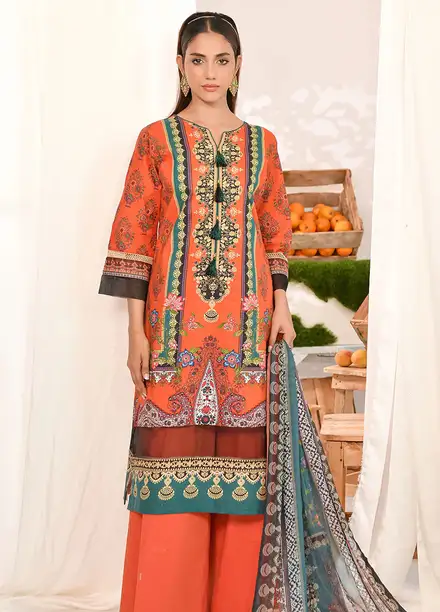 Tropicana By Fiona Printed Lawn Suit Unstitched 2 Piece FO24T Waltz - Summer Collection