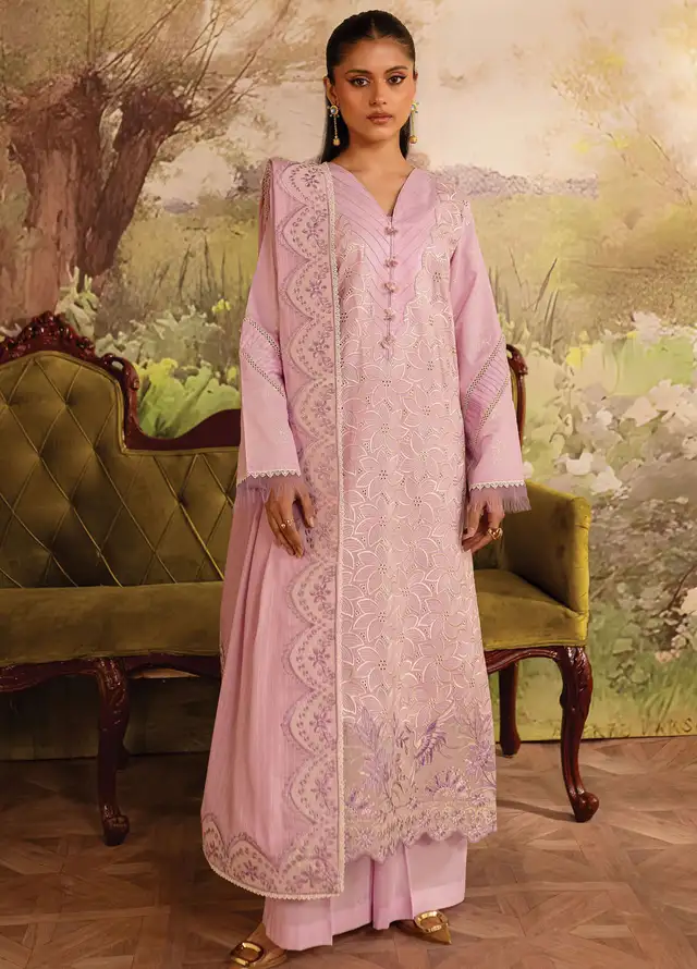 Twilight by Mahnur Embroidered Lawn Suits Unstitched 3 Piece MN25T D-02B Violetta - Summer Collection