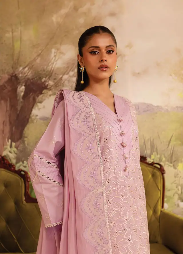 Twilight by Mahnur Embroidered Lawn Suits Unstitched 3 Piece MN25T D-02B Violetta - Summer Collection