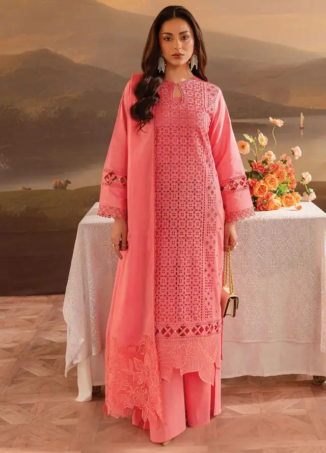 Twilight by Mahnur Embroidered Lawn Suits Unstitched 3 Piece MN25T D-04B Carisea - Summer Collection