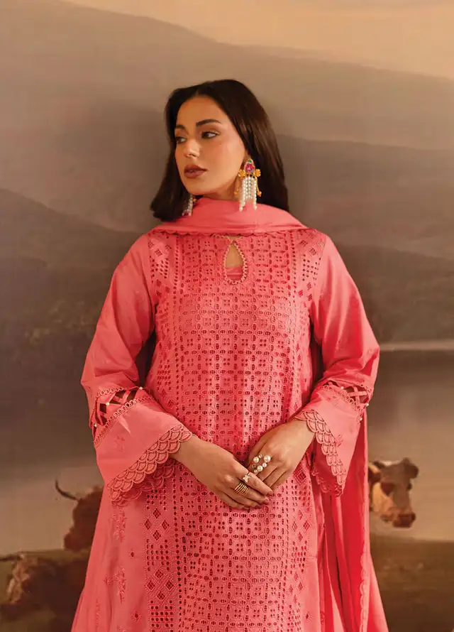 Twilight by Mahnur Embroidered Lawn Suits Unstitched 3 Piece MN25T D-04B Carisea - Summer Collection