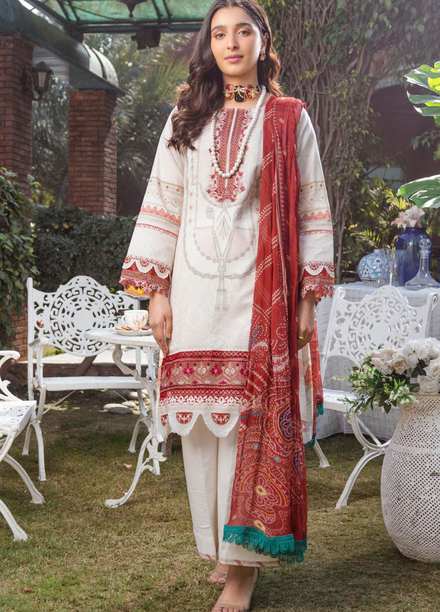 Umang By Motifz Embroidered Lawn Suits Unstitched 3 Piece MT22-U2 3239 - Summer Collection