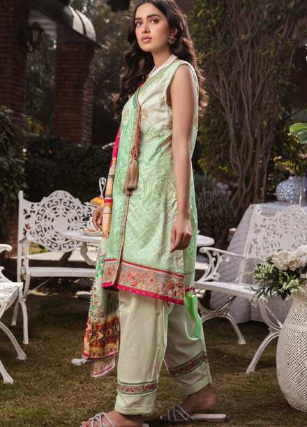 Umang By Motifz Embroidered Lawn Suits Unstitched 3 Piece MT22-U2 3243 - Summer Collection