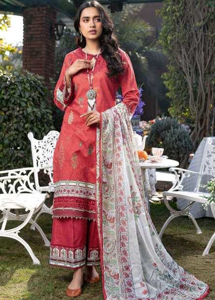 Umang By Motifz Embroidered Lawn Suits Unstitched 3 Piece MT22-U2 3245 - Summer Collection