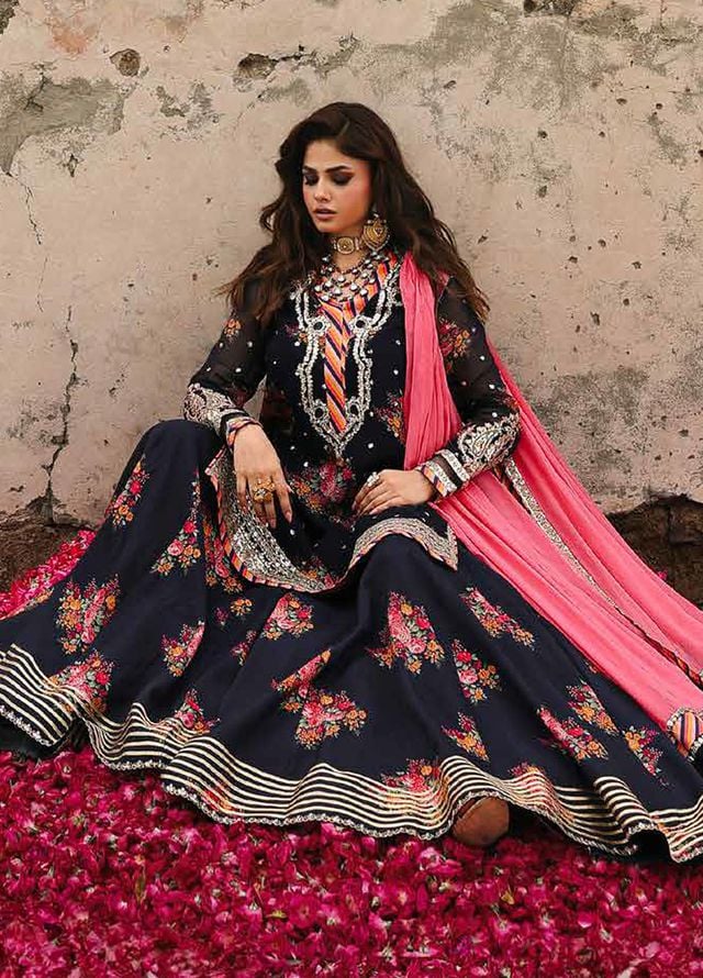 Vasal by Charizma Embroidered Chiffon Suits Unstitched 4 Piece CRZ25VC VSL25-29 - Formals Collection