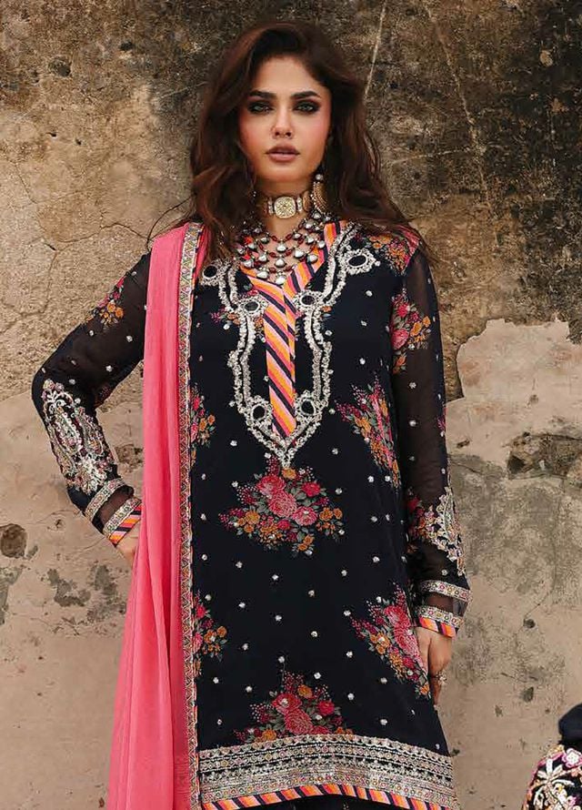 Vasal by Charizma Embroidered Chiffon Suits Unstitched 4 Piece CRZ25VC VSL25-29 - Formals Collection