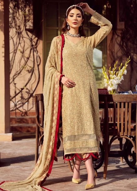 Vintage By LALA Textiles Embroidered Swiss Voile Suits Unstitched 3 Piece LT22V Danica - Summer Collection