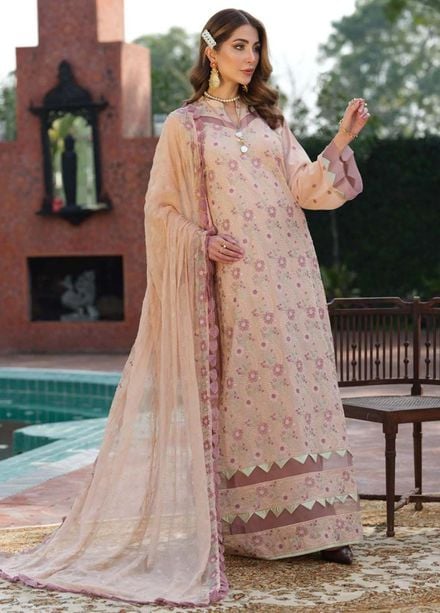 Vintage By LALA Textiles Embroidered Swiss Voile Suits Unstitched 3 Piece LT22V Flora - Summer Collection