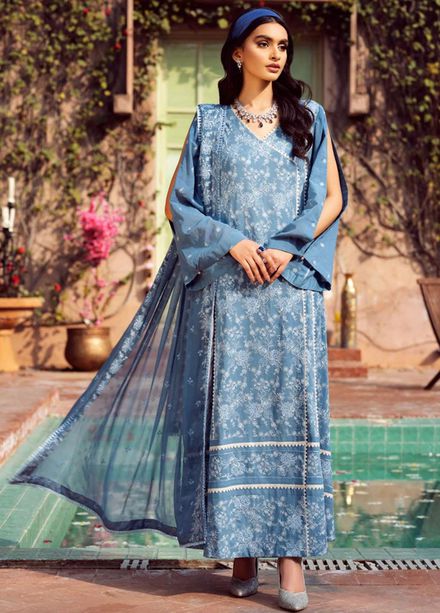 Vintage By LALA Textiles Embroidered Swiss Voile Suits Unstitched 3 Piece LT22V Viorica - Summer Collection