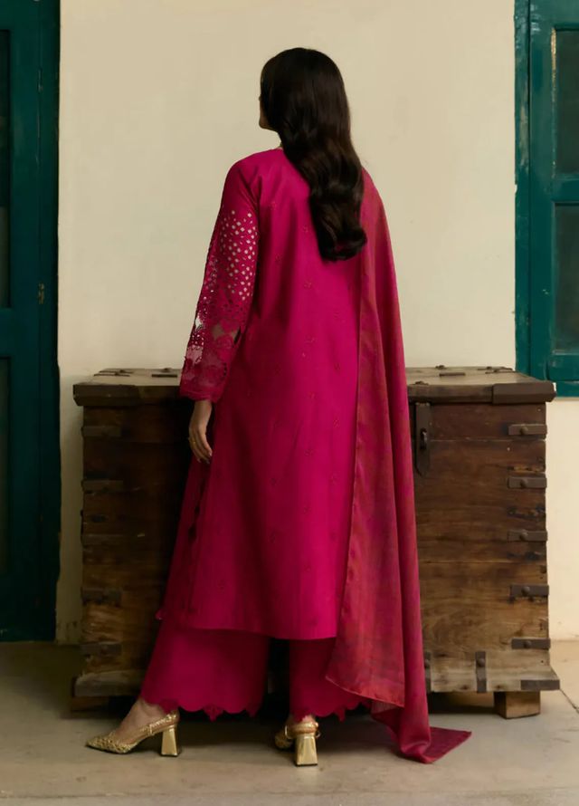 Vintage Flora by Manara Embroidered Lawn Suits Unstitched 3 Piece MNA25VS VF-02 Nazneen - Summer Collection