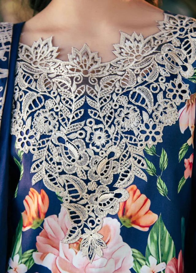 Vintage Flora by Manara Embroidered Lawn Suits Unstitched 3 Piece MNA25VS VF-04 Jardine - Summer Collection