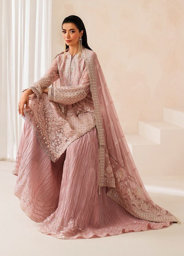 Xenia Embroidered Chiffon Suits Unstitched 3 Piece XE25NU D-02 Anira - Formals Collection