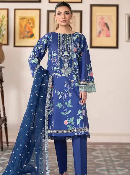 Xenia Formals Embroidered Lawn Suit Unstitched 3 Piece ZE24S 06- Montauk - Summer Collection