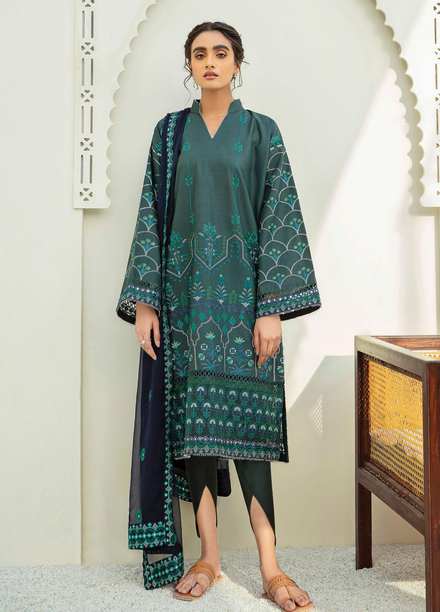 Xenia Formals Embroidered Lawn Suits Unstitched 3 Piece XE21M D-11 MAHUR - Summer Collection