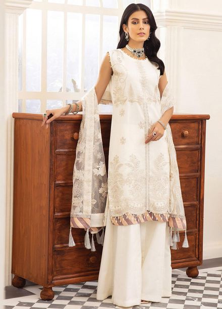 Pareesia By Xenia Formals Embroidered Net Suits Unstitched 3 Piece XE22P 09 Solaris - Luxury Collection