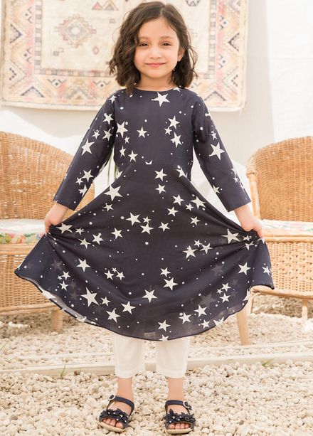 Yarsa Lawn Printed 2 Piece Suit for Girls -  YR22C Twinkle Star CH-04
