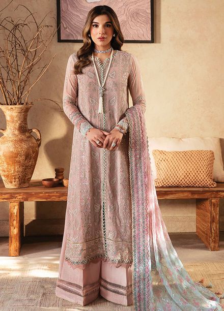 Yesfir By Xenia Formal Embroidered Chiffon Suits Unstitched 3 Piece ZE24Y 1-Taroob - Luxury Collection