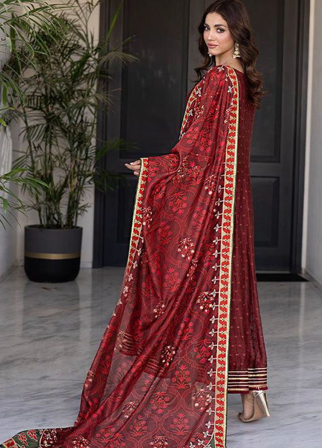 Zaaviay Pret Embroidered Khaadi Net 3 Piece Suit Vanya