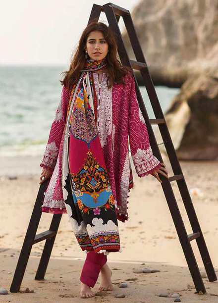 Sahel By Zaha Embroidered Khaddar Suits Unstitched 3 Piece ZKS21S ZW2-21-13 SHANAAR - Winter Collection