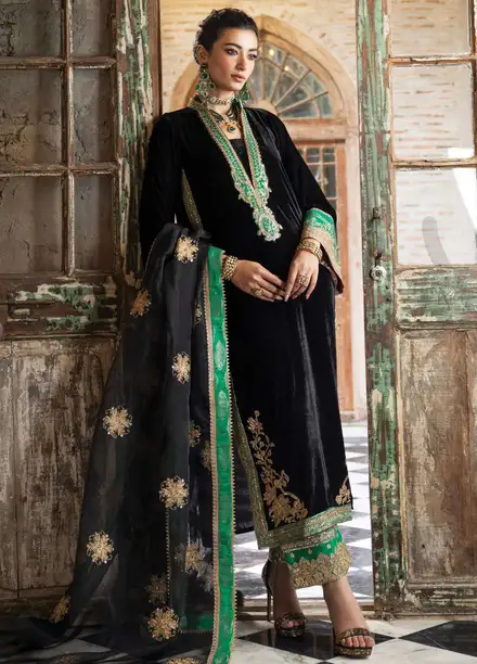 Zainab Chottani Embroidered Suit Unstitched 3 Piece ZC24V D-01 Vanya - Formal Collection